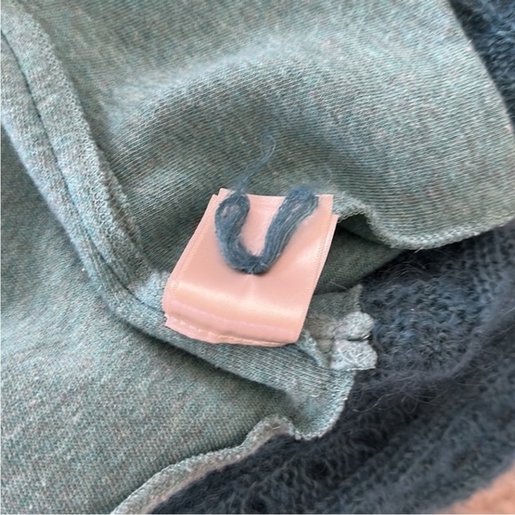 Anthropologie Knitted and Knotted Open Front Cardigan in Green Size Small Mohair - Picture 5 of 12